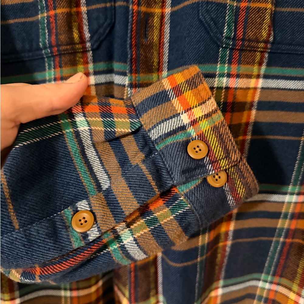Patagonia Fjord Plaid Flannel Shirt, men’s medium - Picture 3 of 4